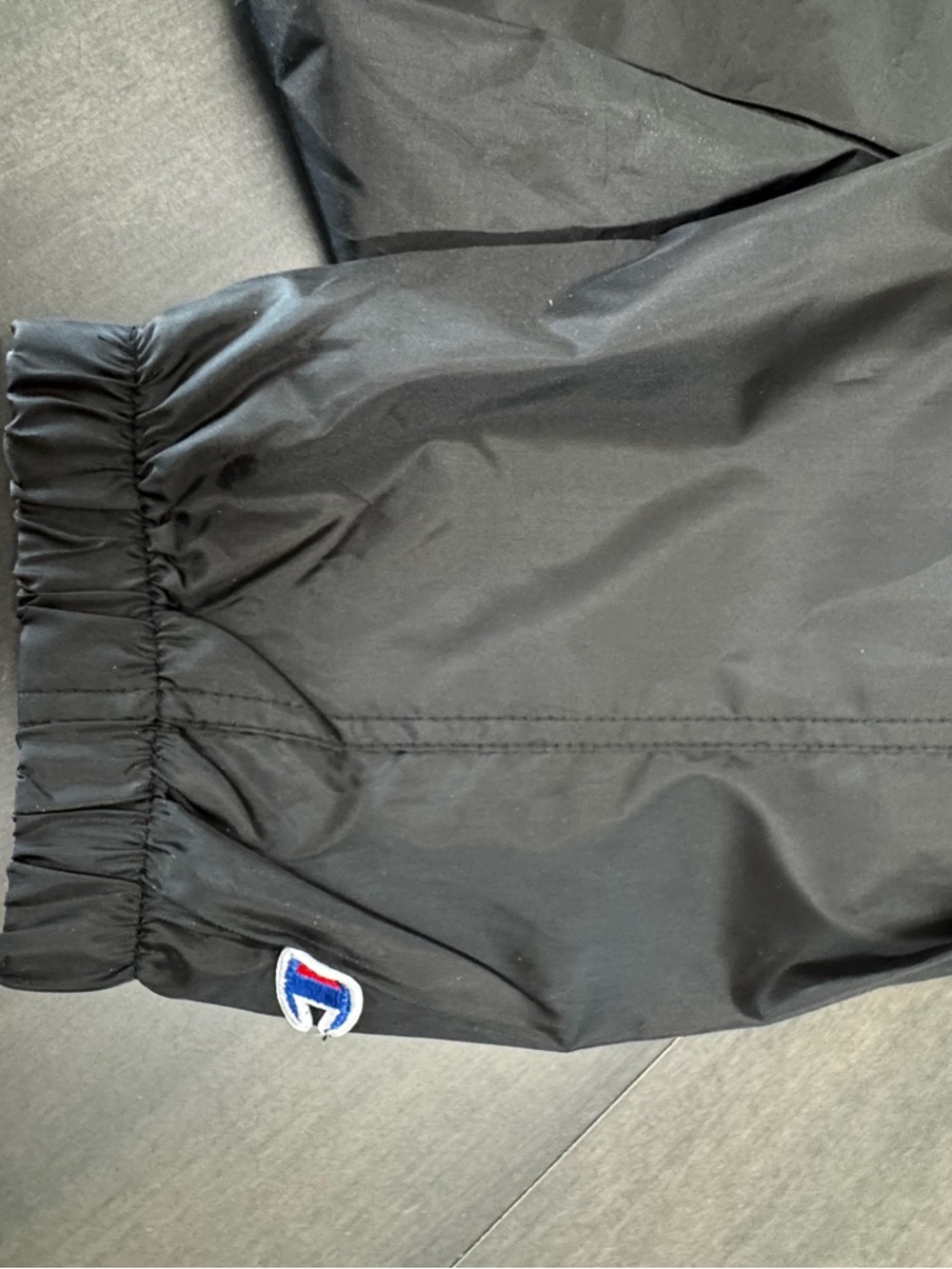 NWT Champion Men's Big & Tall Anorak Jacket Black 4XL Wind Rain Embroidered - Picture 11 of 13